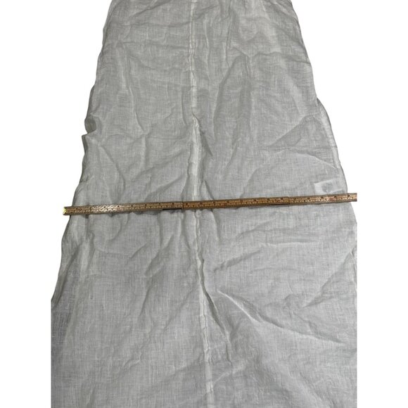 Rachel Zoe White Linen Sleeveless Maxi Dress With Braided Straps & Side Slits - - Picture 6 of 9